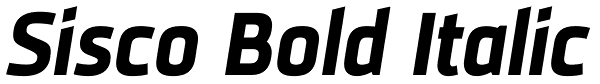 Sisco Bold Italic Font