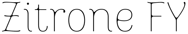 Zitrone FY Font