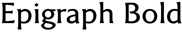 Epigraph Bold Font