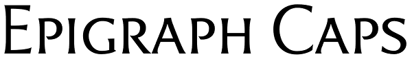 Epigraph Caps Font