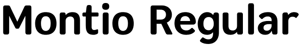 Montio Regular Font