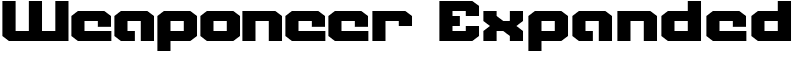 Weaponeer Expanded Font