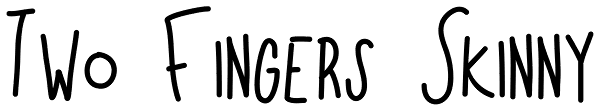 Two Fingers Skinny Font