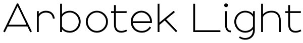 Arbotek Light Font