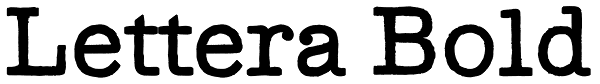 Lettera Bold Font