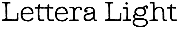 Lettera Light Font