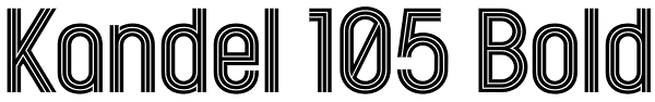 Kandel 105 Bold Font