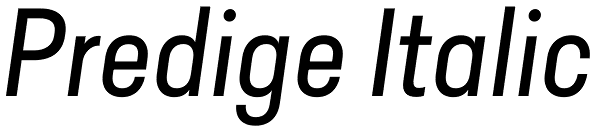 Predige Italic Font