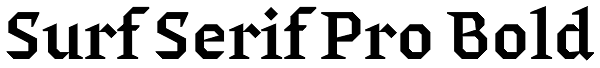 Surf Serif Pro Bold Font