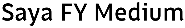 Saya FY Medium Font