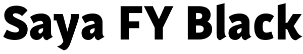 Saya FY Black Font