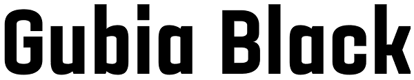 Gubia Black Font