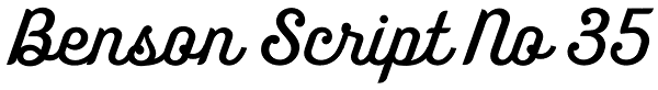 Benson Script No 35 Font