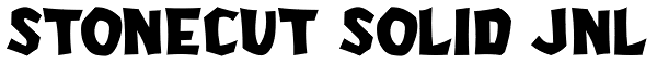 Stonecut Solid JNL Font