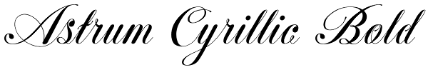 Astrum Cyrillic Bold Font