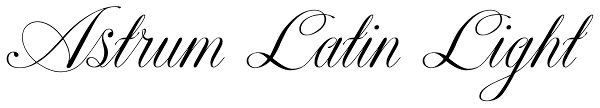 Astrum Latin Light Font