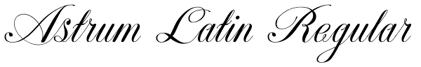 Astrum Latin Regular Font