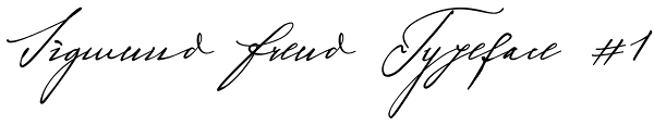 Sigmund Freud Typeface #1 Font