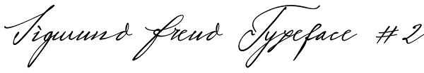 Sigmund Freud Typeface #2 Font