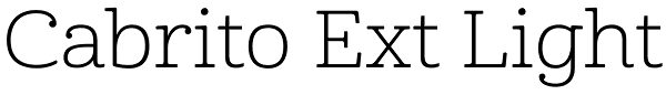 Cabrito Ext Light Font