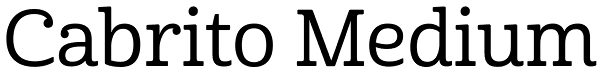 Cabrito Medium Font