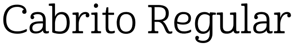 Cabrito Regular Font