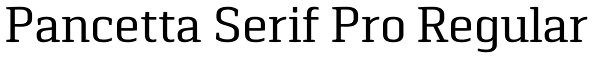 Pancetta Serif Pro Regular Font