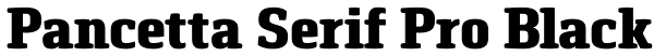 Pancetta Serif Pro Black Font