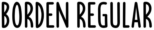 Borden regular Font