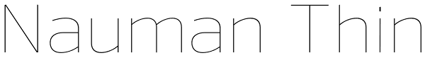 Nauman Thin Font