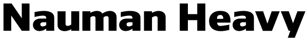 Nauman Heavy Font