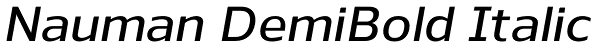 Nauman DemiBold Italic Font