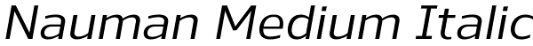 Nauman Medium Italic Font