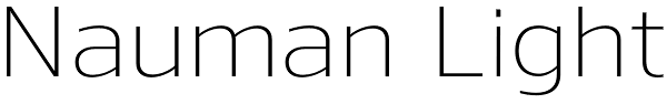 Nauman Light Font