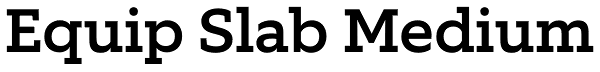 Equip Slab Medium Font