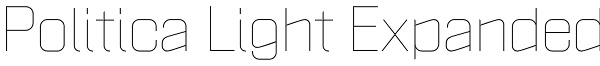 Politica Light Expanded Font