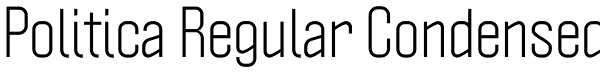 Politica Regular Condensed Font