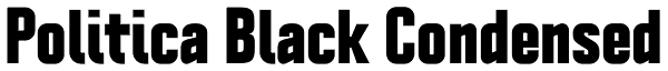 Politica Black Condensed Font