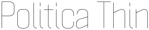 Politica Thin Font