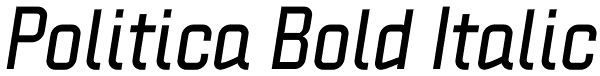 Politica Bold Italic Font