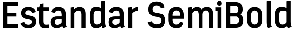 Estandar SemiBold Font