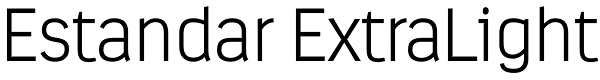 Estandar ExtraLight Font