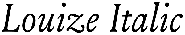 Louize Italic Font