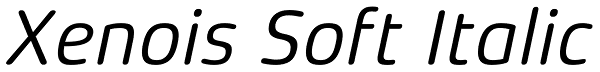 Xenois Soft Italic Font