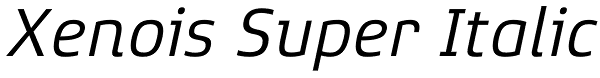 Xenois Super Italic Font