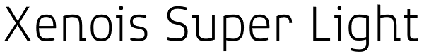 Xenois Super Light Font