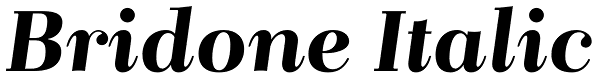 Bridone Italic Font