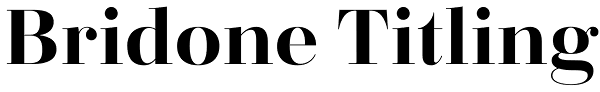 Bridone Titling Font