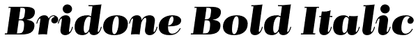 Bridone Bold Italic Font