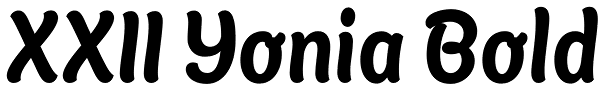 XXII Yonia Bold Font